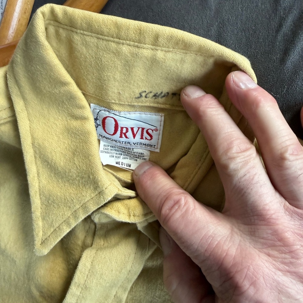 Orvis Chamois/Heavy Flannel  Button-Up Shirt